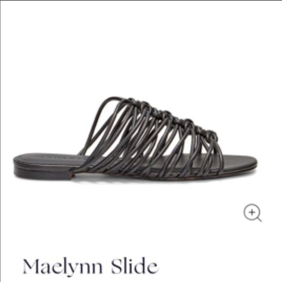 Rebecca Minkoff Shoes - REBECCA MINKOFF | Maelynn Slides Black Strappy Sandals NEW Women’s Size 7.5